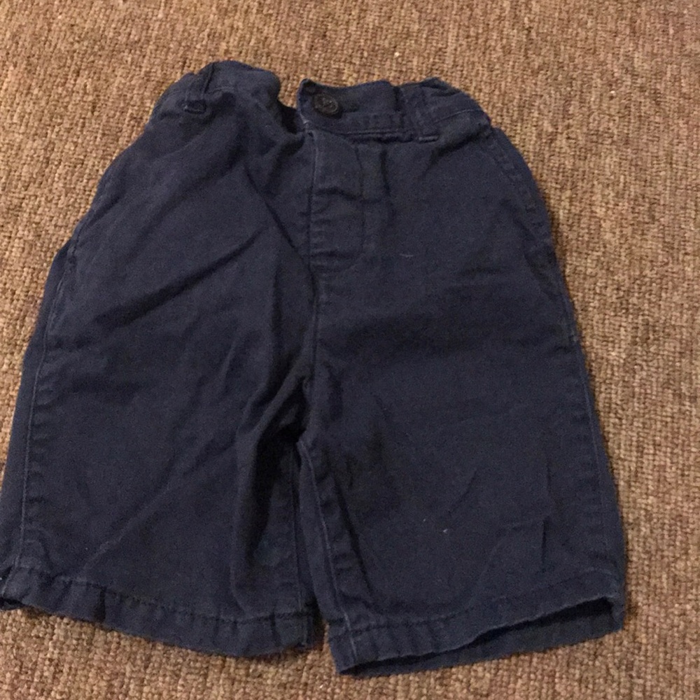 Boys Navy Blue Khaki Shorts